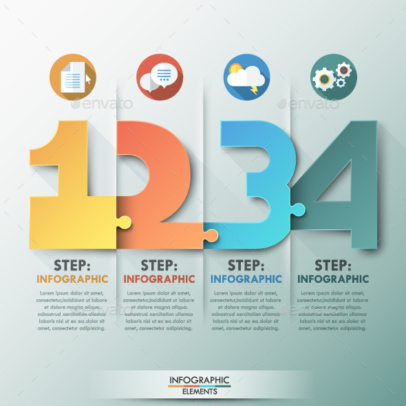 GraphicRiver Modern Infographic Puzzle Template 11478453 GraphicRiver Modern Infographic Puzzle Template 11478453