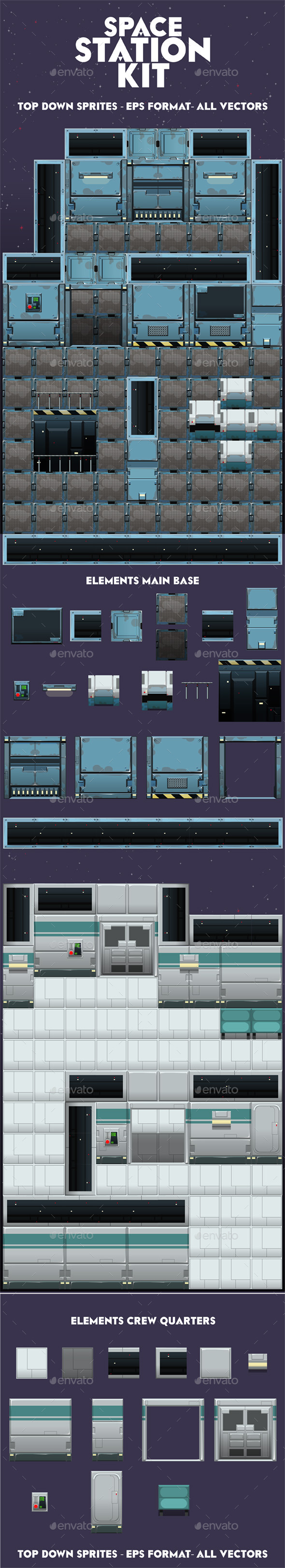 GraphicRiver Space Station Kit 11447492 GraphicRiver Space Station Kit 11447492