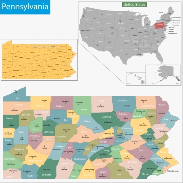 Pennsylvania Map (Travel)