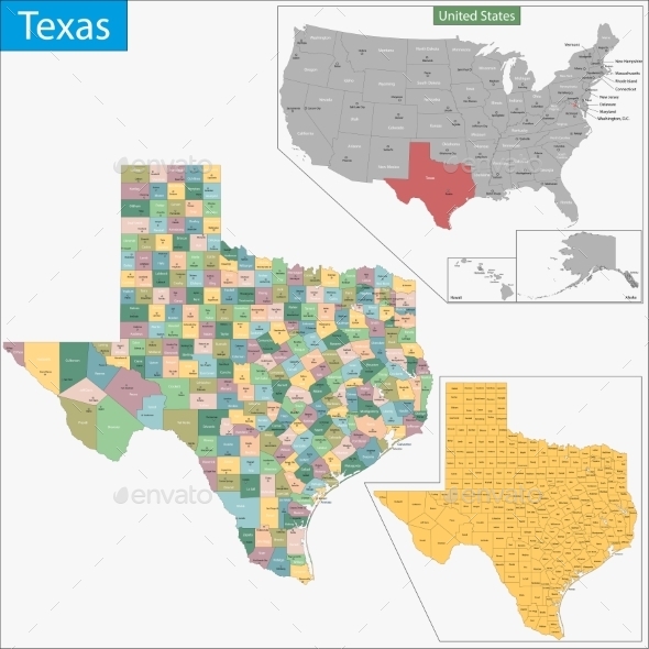 Texas Map (Travel)