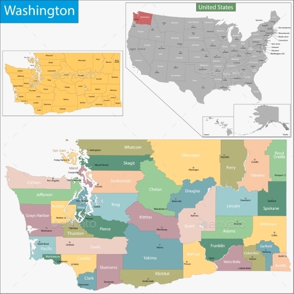 Washington Map (Travel)