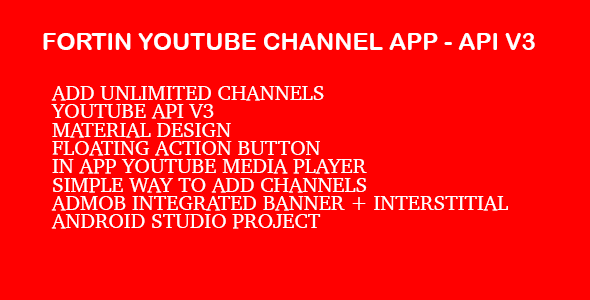 CodeCanyon Fortin Video Channel App Youtube Api V3 11481105 CodeCanyon Fortin Video Channel App Youtube Api V3 11481105