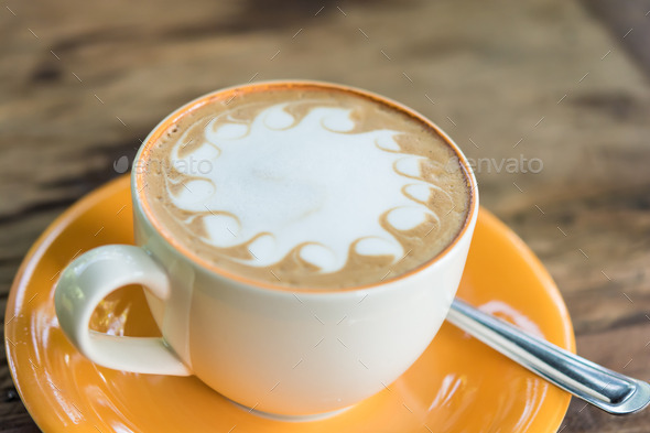 Yellow cup of coffee (Misc) Photo Download