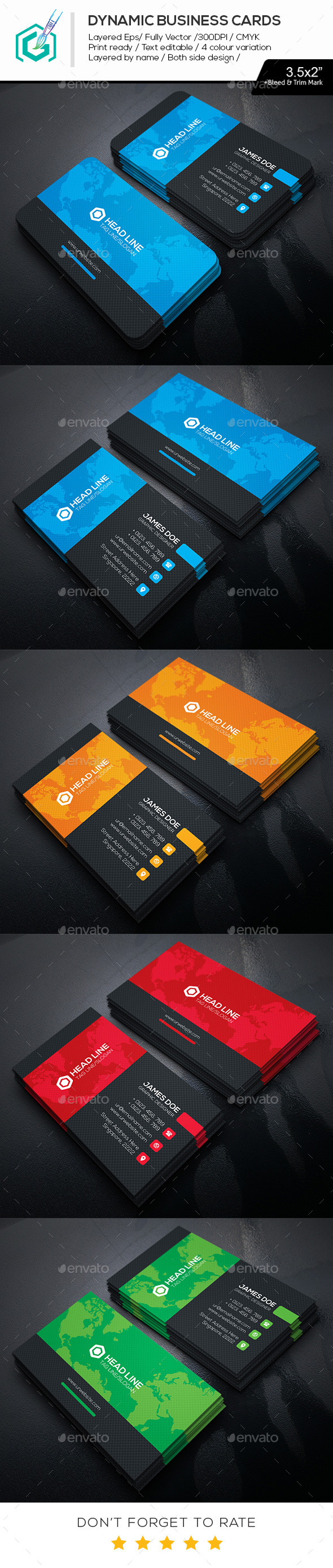 GraphicRiver Dynamic Business Cards 11482197 GraphicRiver Dynamic Business Cards 11482197
