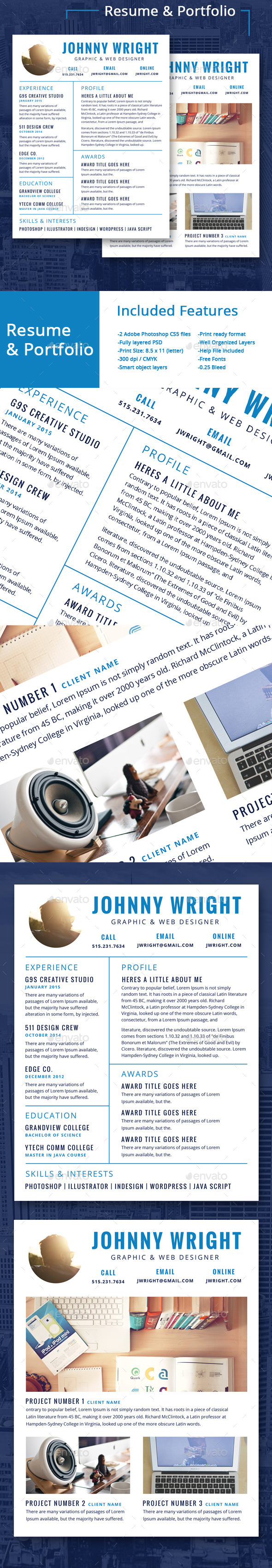 GraphicRiver Resume & Portfolio 11410937 GraphicRiver Resume & Portfolio 11410937