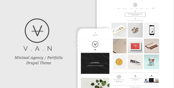 VAN - Minimal Agency / Portfolio Drupal Theme