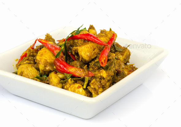 Chicken curry .