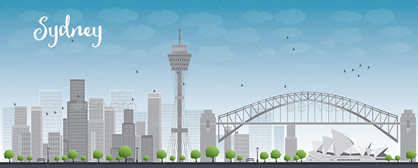 GraphicRiver Sydney City Skyline with Blue Sky and Skyscrapers 11489500 GraphicRiver Sydney City Skyline with Blue Sky and Skyscrapers 11489500