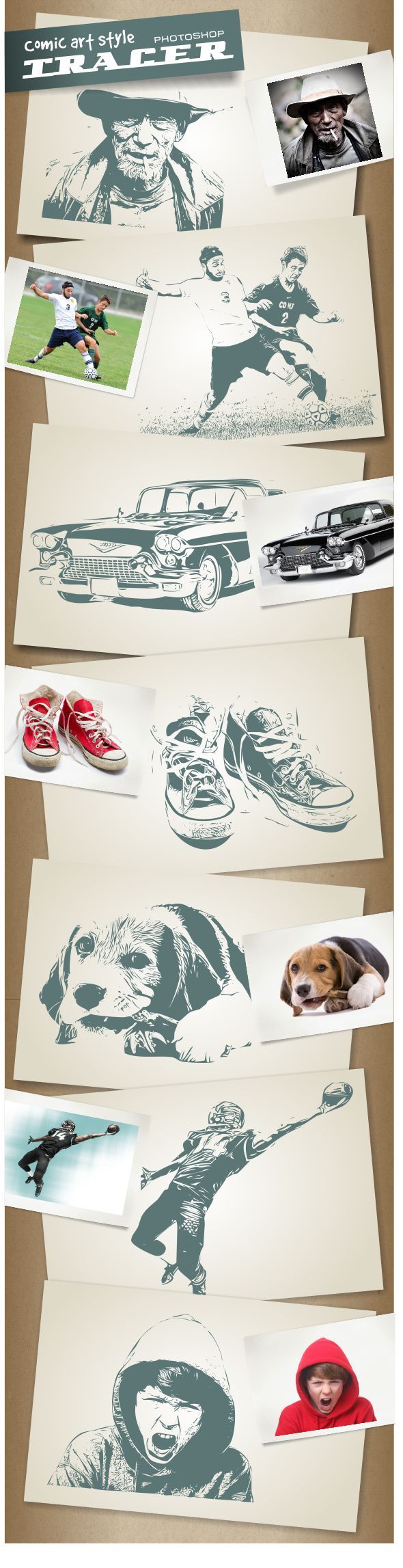 GraphicRiver Comic Art Style Photoshop Tracer 11490205 GraphicRiver Comic Art Style Photoshop Tracer 11490205