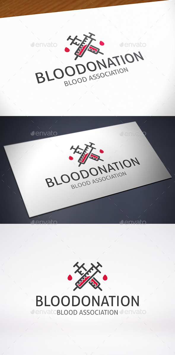 GraphicRiver Blood Donation Design Logo Template 11490340 GraphicRiver Blood Donation Design Logo Template 11490340