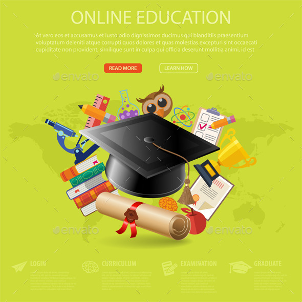 GraphicRiver Online Education Concept 11491975 GraphicRiver Online Education Concept 11491975