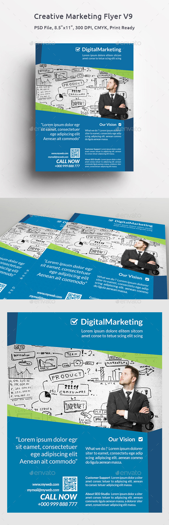 GraphicRiver Creative Marketing Flyer V9 11493065 GraphicRiver Creative Marketing Flyer V9 11493065
