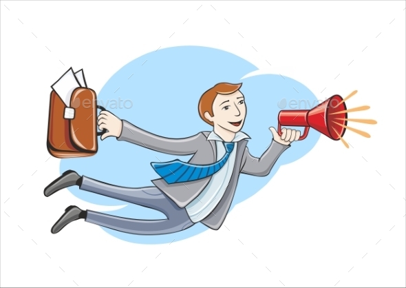 GraphicRiver Flying Business Hero 11493181 GraphicRiver Flying Business Hero 11493181