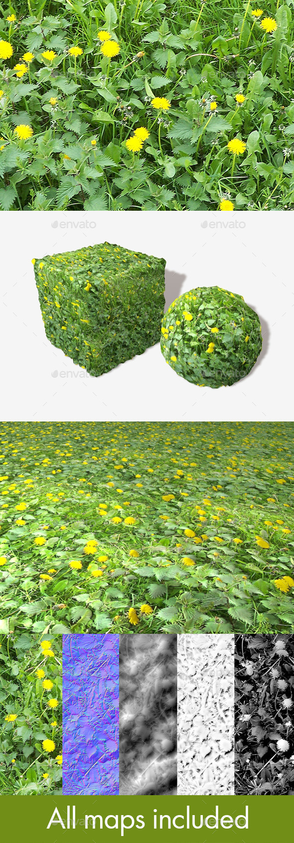 3DOcean Dandelions and Weeds Seamless Texture 11493593 3DOcean Dandelions and Weeds Seamless Texture 11493593