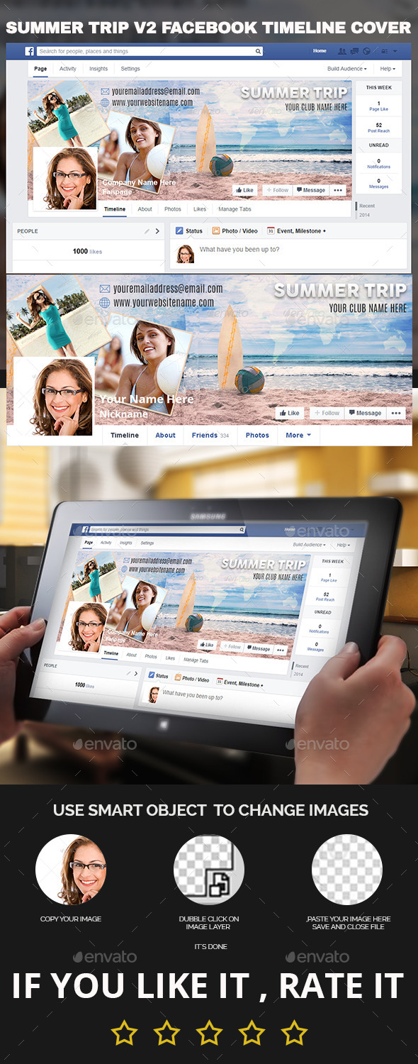 GraphicRiver Summer Trip v2 Facebook Timeline Cover 11494180 GraphicRiver Summer Trip v2 Facebook Timeline Cover 11494180