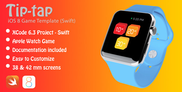 CodeCanyon TipTap Apple Watch Game in Swift 11494186 CodeCanyon TipTap Apple Watch Game in Swift 11494186