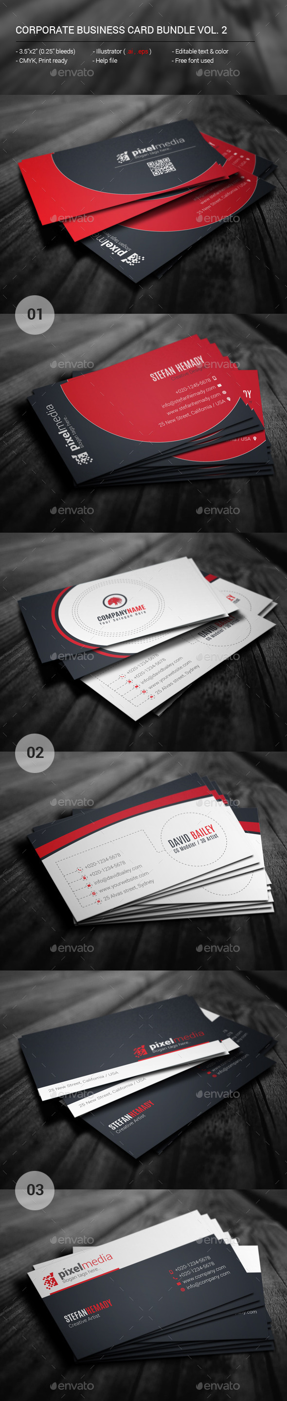 GraphicRiver Corporate Business Card Bundle Vol 2 11494674 GraphicRiver Corporate Business Card Bundle Vol 2 11494674