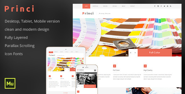 ThemeForest Princi Printing Services Web Template 11494913 ThemeForest Princi Printing Services Web Template 11494913