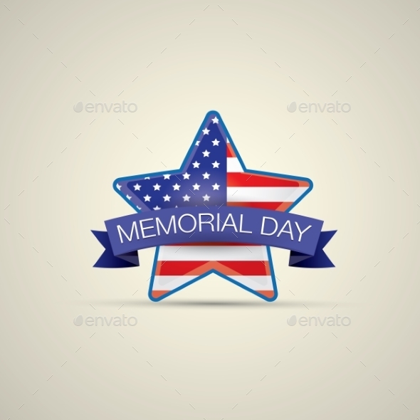 GraphicRiver Memorial Day with Star In National Flag Colors 11494919 GraphicRiver Memorial Day with Star In National Flag Colors 11494919