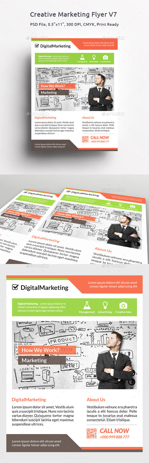 GraphicRiver Creative Marketing Flyer V7 11496790 GraphicRiver Creative Marketing Flyer V7 11496790