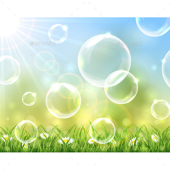 GraphicRiver Sunny Background with Bubbles 11497060 GraphicRiver Sunny Background with Bubbles 11497060