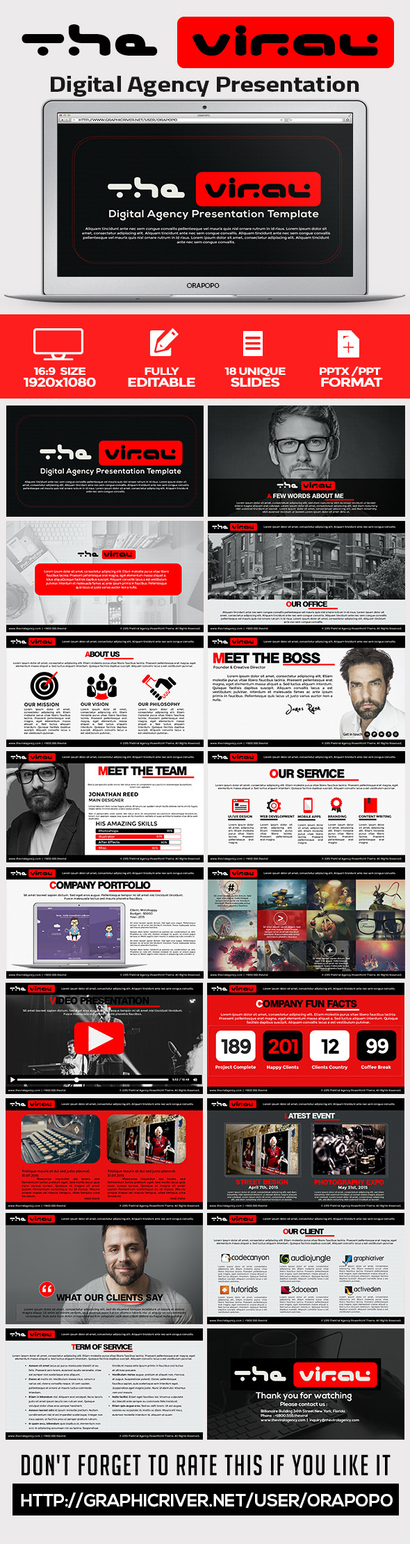 GraphicRiver The Viral Digital Agency Presentation Template 11452475 GraphicRiver The Viral Digital Agency Presentation Template 11452475