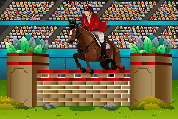 GraphicRiver Equestrian in the Competition 11500962 GraphicRiver Equestrian in the Competition 11500962