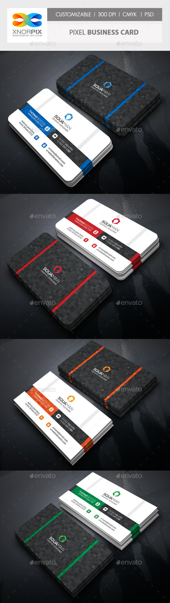 GraphicRiver Pixel Business Card 11501019 GraphicRiver Pixel Business Card 11501019