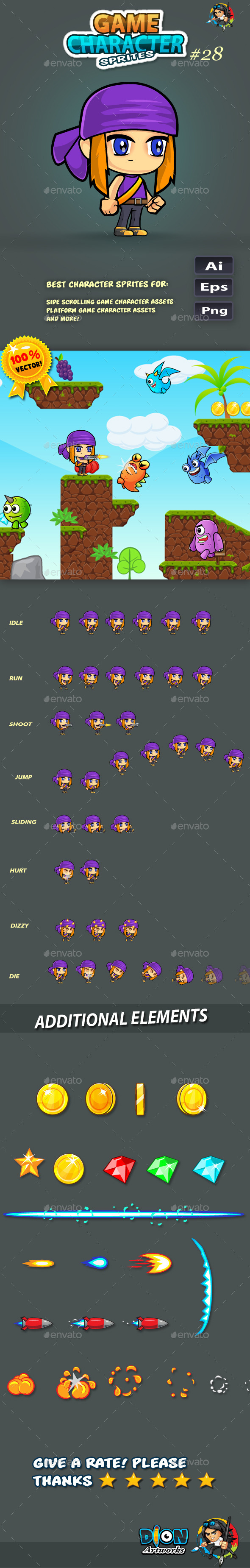 GraphicRiver 2D Game Character Sprites 28 11501421 GraphicRiver 2D Game Character Sprites 28 11501421