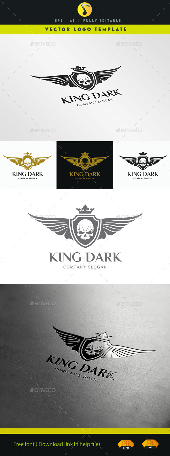 GraphicRiver King Dark Logo 11503211 GraphicRiver King Dark Logo 11503211