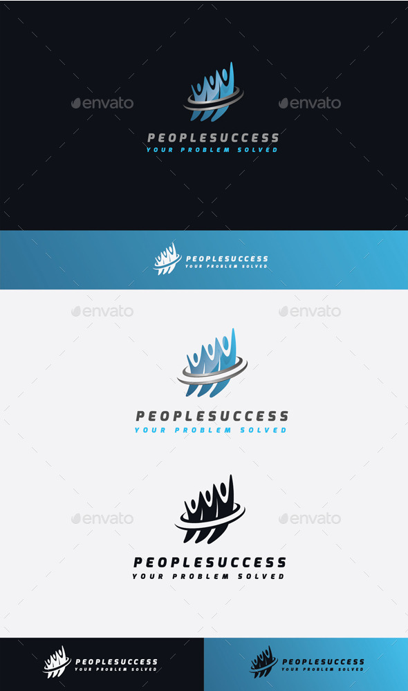 GraphicRiver People Success Logo 11506825 GraphicRiver People Success Logo 11506825