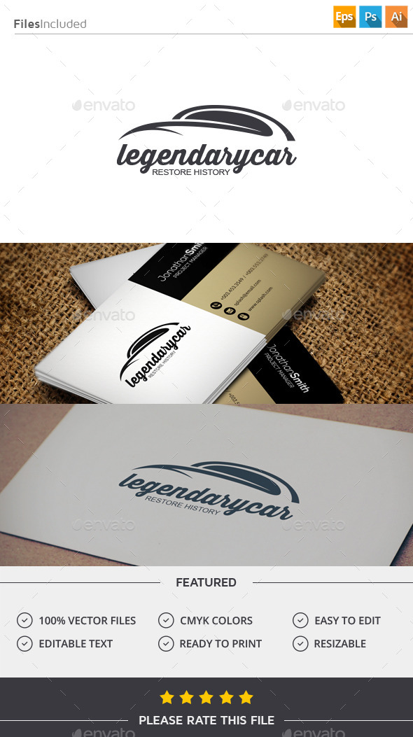 GraphicRiver Classic Car Logo 11506862 GraphicRiver Classic Car Logo 11506862