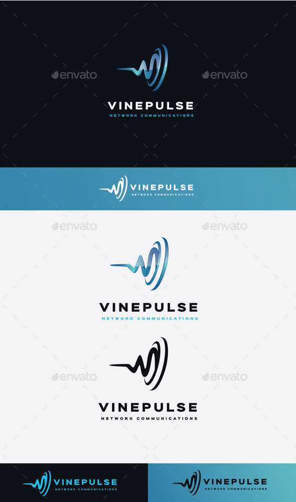 GraphicRiver Vine Pulse Logo 11506894 GraphicRiver Vine Pulse Logo 11506894