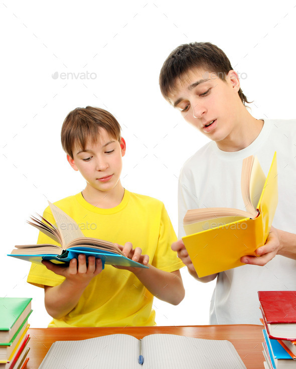 Brothers doing Homework (Misc) Photo Download