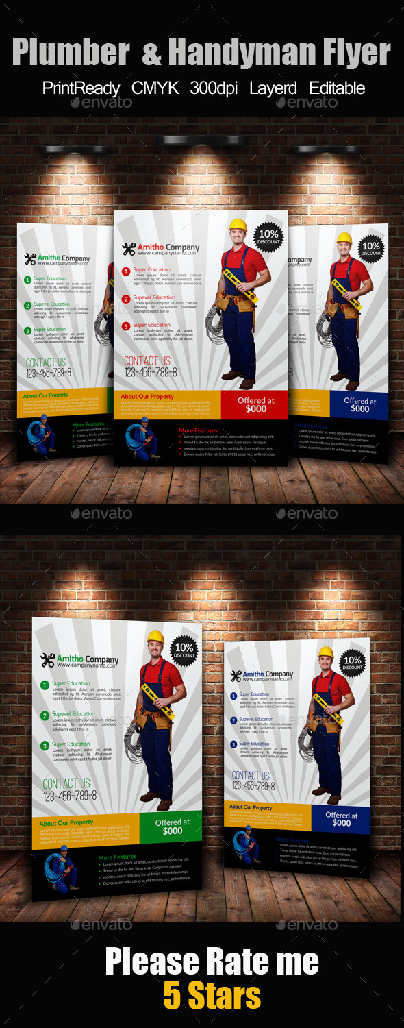 GraphicRiver Handyman & Plumber Services Flyer 11507422 GraphicRiver Handyman & Plumber Services Flyer 11507422
