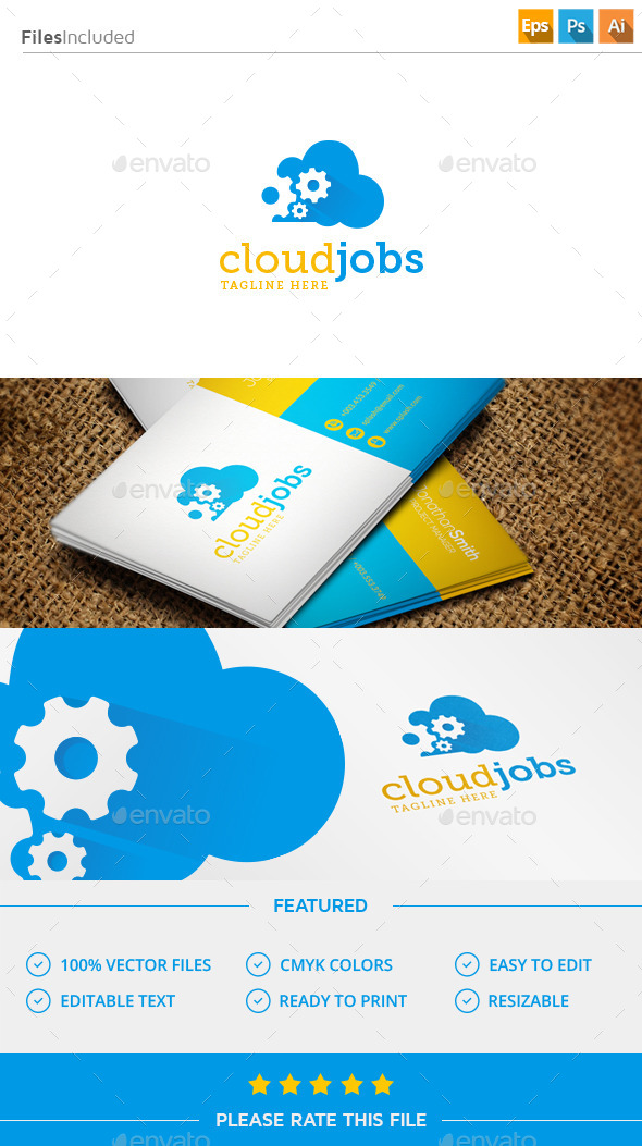 GraphicRiver Gear Cloud Logo 11507677 GraphicRiver Gear Cloud Logo 11507677