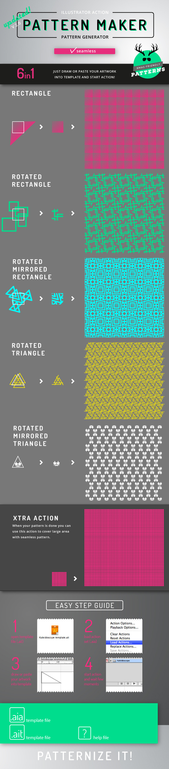 Pattern Maker - Illustrator Action