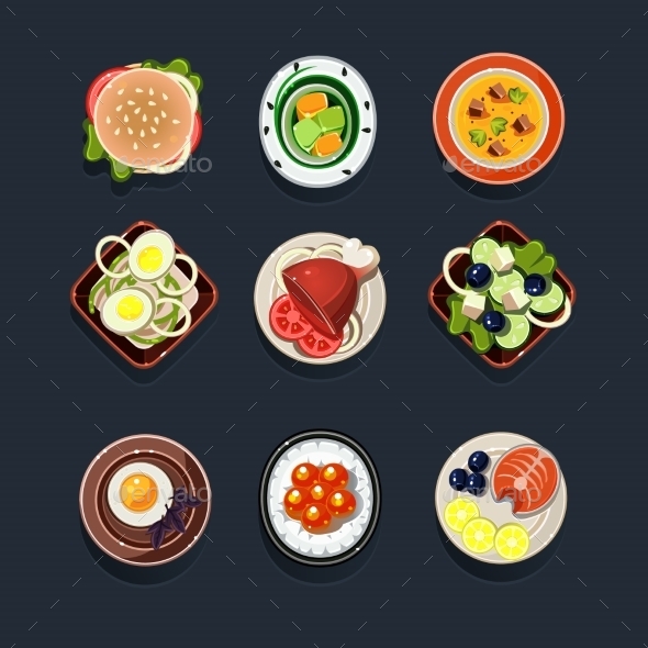 GraphicRiver Set of Traditional Food Icons 11508512 GraphicRiver Set of Traditional Food Icons 11508512