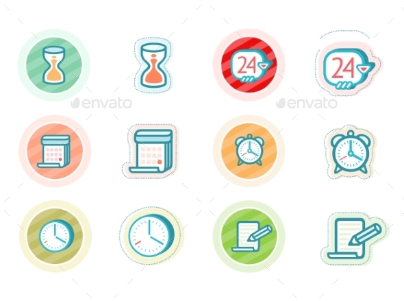 GraphicRiver Time and Date Icons 11508874 GraphicRiver Time and Date Icons 11508874
