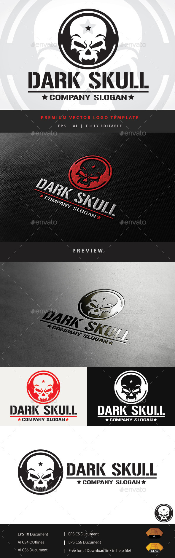 GraphicRiver Dack Skull 11508926 GraphicRiver Dack Skull 11508926