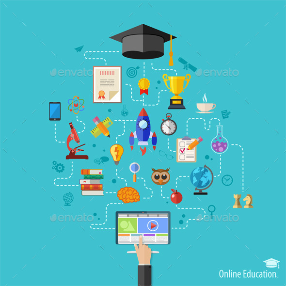 GraphicRiver Online Education Concept 11509250 GraphicRiver Online Education Concept 11509250