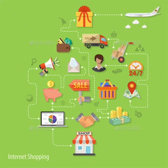 GraphicRiver Online Shopping Concept 11509295 GraphicRiver Online Shopping Concept 11509295