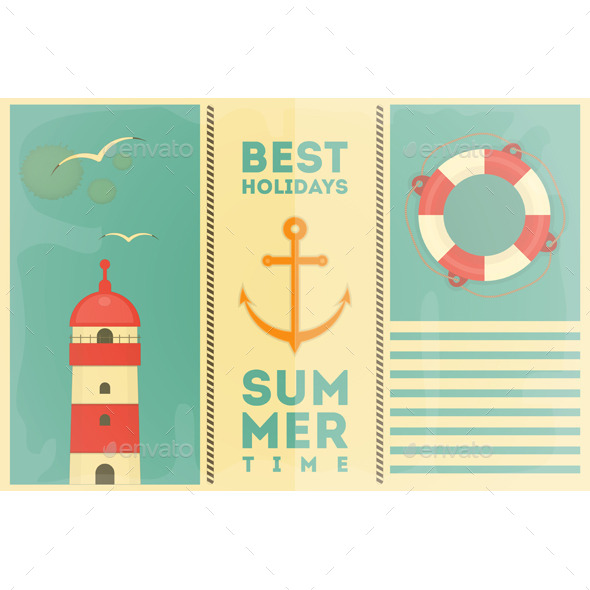 GraphicRiver Summer Holidays Card 11510085 GraphicRiver Summer Holidays Card 11510085