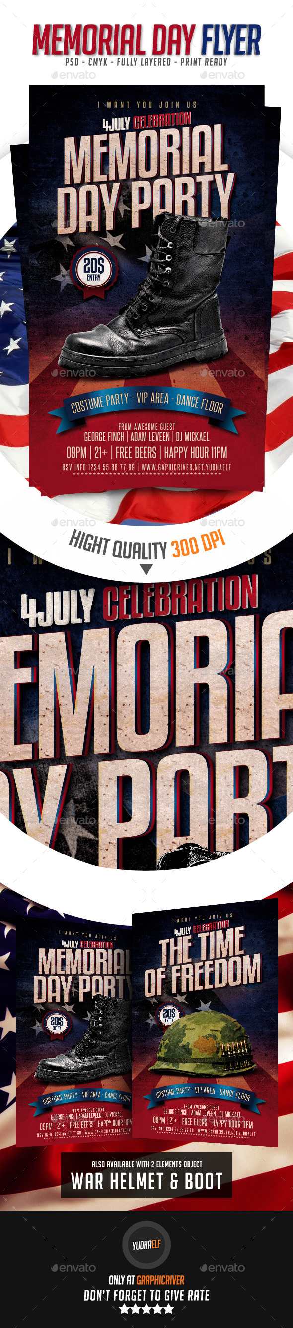 GraphicRiver Memorial Day Flyer 11510367 GraphicRiver Memorial Day Flyer 11510367