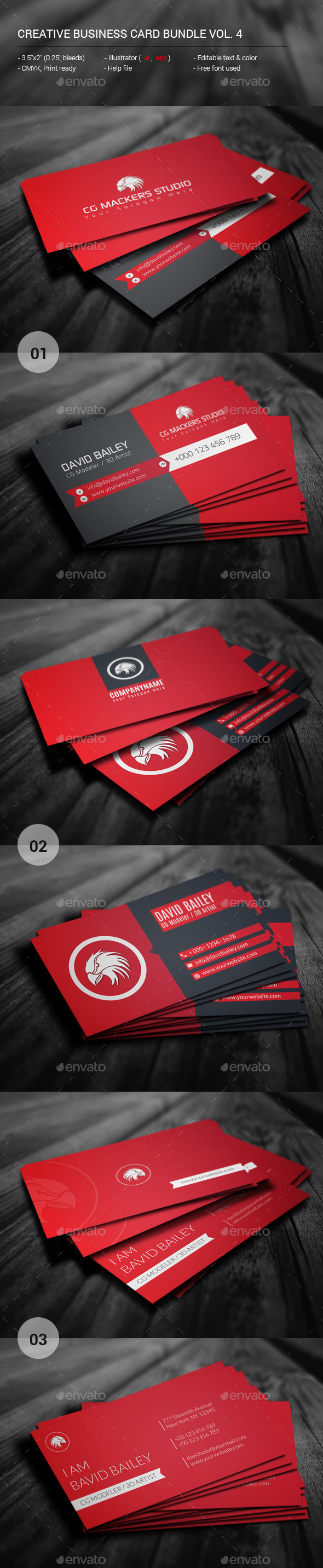 GraphicRiver Creative Business Card Bundle Vol.04 11510421 GraphicRiver Creative Business Card Bundle Vol.04 11510421
