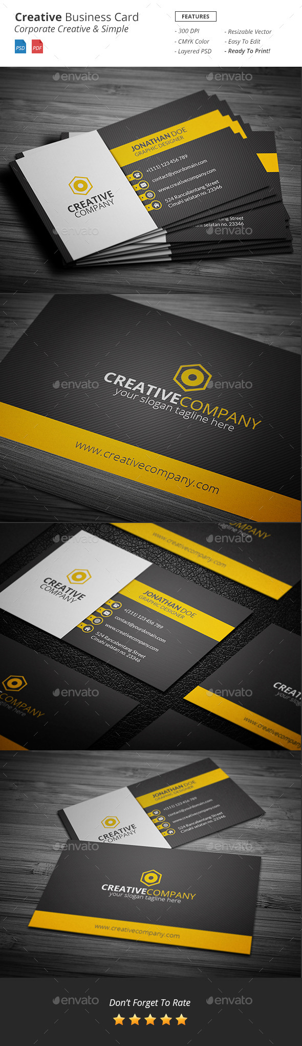 GraphicRiver Creative Business Card Template 11510605 GraphicRiver Creative Business Card Template 11510605