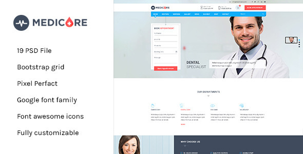 Medicare - Medical & Health PSD Template