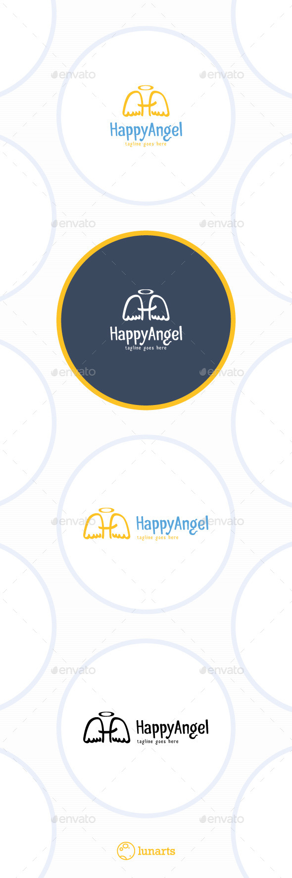 GraphicRiver Happy Angel Logo Letter H 11511727 GraphicRiver Happy Angel Logo Letter H 11511727