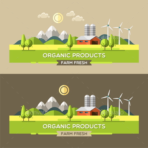 GraphicRiver Farm Fresh Organic Products 11513427 GraphicRiver Farm Fresh Organic Products 11513427