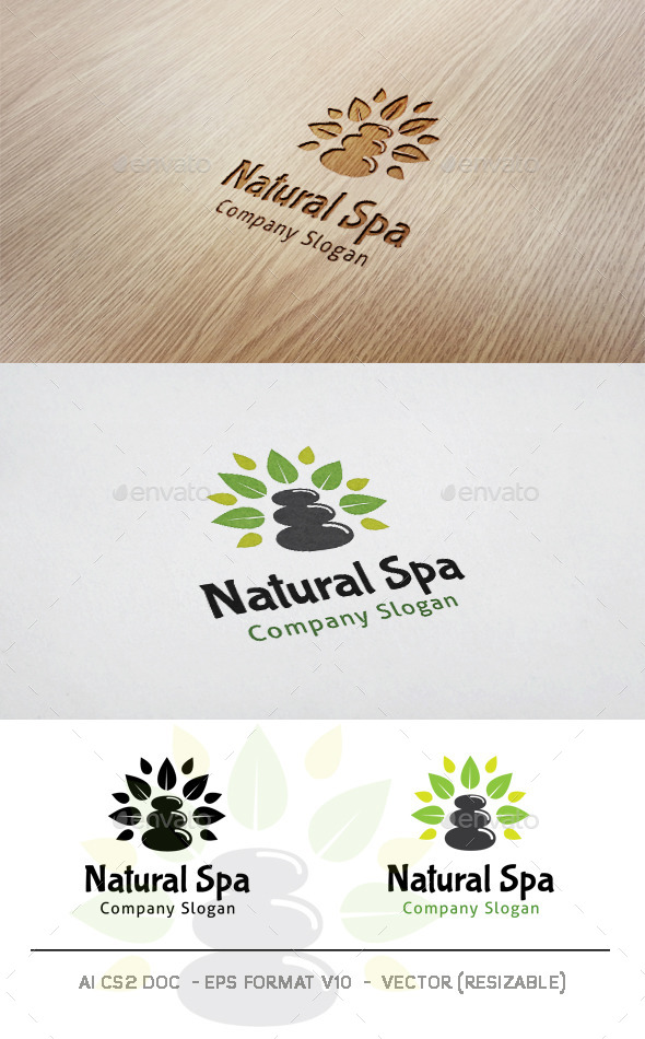 GraphicRiver Natural Spa Logo 11515240 GraphicRiver Natural Spa Logo 11515240
